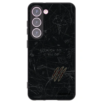 Picasee Μαύρη θήκη σιλικόνης για Samsung Galaxy S23 5G - SCRATCH