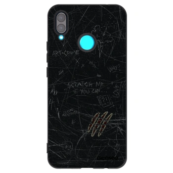 Picasee Μαύρη θήκη σιλικόνης για Huawei Nova 3 - SCRATCH