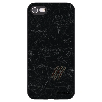 Picasee Μαύρη θήκη σιλικόνης για Apple iPhone 7 - SCRATCH