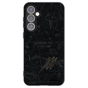 Picasee Μαύρη θήκη σιλικόνης για Samsung Galaxy S23 FE S711B - SCRATCH