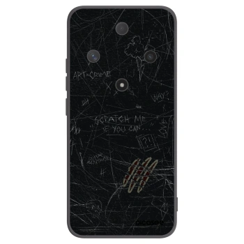 Picasee Μαύρη θήκη σιλικόνης για Honor Magic6 Lite 5G - SCRATCH