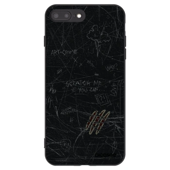 Picasee Μαύρη θήκη σιλικόνης για Apple iPhone 8 Plus - SCRATCH