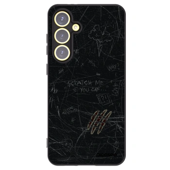 Picasee Μαύρη θήκη σιλικόνης για Samsung Galaxy S24 FE S721B - SCRATCH