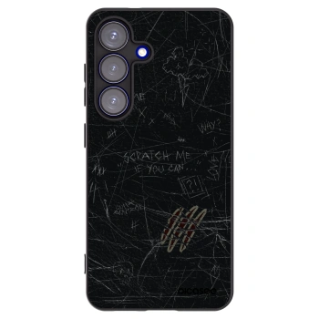 Picasee Μαύρη θήκη σιλικόνης για Samsung Galaxy S25 5G - SCRATCH