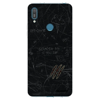 Picasee διαφανής θήκη σιλικόνης Huawei Y7 2019 - SCRATCH