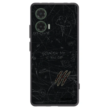 Picasee Μαύρη θήκη σιλικόνης για Motorola Moto G35 5G - SCRATCH