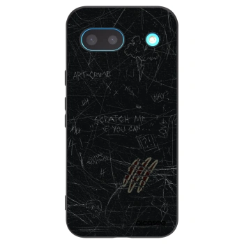 Picasee Μαύρη θήκη σιλικόνης για Google Pixel 8a - SCRATCH