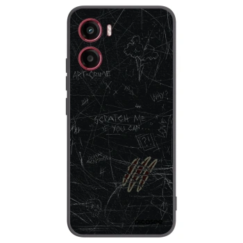 Picasee Μαύρη θήκη σιλικόνης για Motorola Moto G05 - SCRATCH