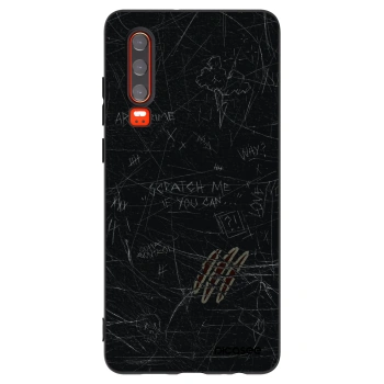 Picasee Μαύρη θήκη σιλικόνης για Huawei P30 - SCRATCH
