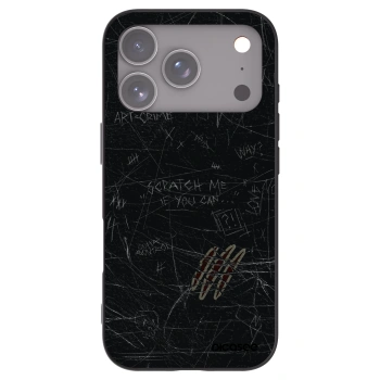 Picasee Μαύρη θήκη σιλικόνης για Apple iPhone 17 Pro - SCRATCH