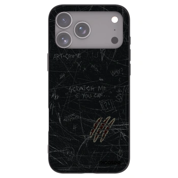 Picasee Μαύρη θήκη σιλικόνης για Apple iPhone 17 Pro Max - SCRATCH