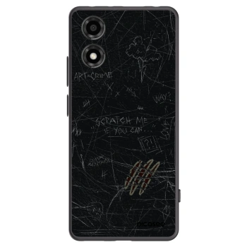 Picasee Μαύρη θήκη σιλικόνης για Motorola Moto E14 - SCRATCH