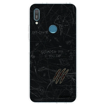Picasee διαφανής θήκη σιλικόνης Huawei Y6 2019 - SCRATCH
