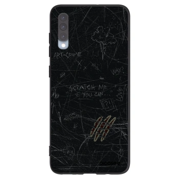 Picasee Μαύρη θήκη σιλικόνης για Samsung Galaxy A70 A705F - SCRATCH