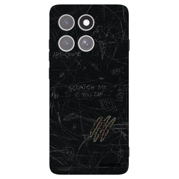 Picasee Μαύρη θήκη σιλικόνης για Motorola Edge 60 Pro - SCRATCH