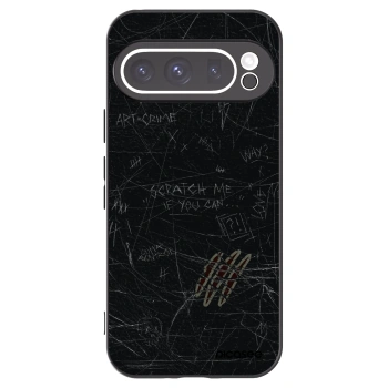 Picasee Μαύρη θήκη σιλικόνης για Google Pixel 9 Pro XL - SCRATCH