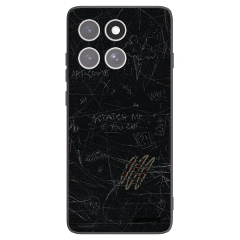 Picasee Μαύρη θήκη σιλικόνης για Motorola Edge 60 Fusion - SCRATCH