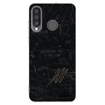 Picasee διαφανής θήκη σιλικόνης Huawei P30 Lite - SCRATCH