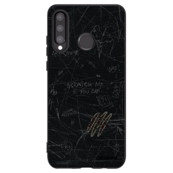 Picasee Μαύρη θήκη σιλικόνης για Huawei P30 Lite - SCRATCH