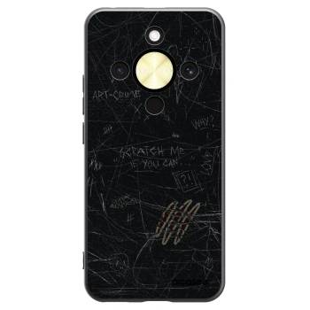Picasee Μαύρη θήκη σιλικόνης για Honor Magic8 Lite 5G - SCRATCH