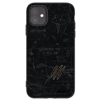 Picasee Μαύρη θήκη σιλικόνης για Apple iPhone 11 - SCRATCH