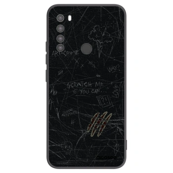 Picasee Μαύρη θήκη σιλικόνης για Xiaomi Redmi Note 8 - SCRATCH