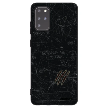 Picasee Μαύρη θήκη σιλικόνης για Samsung Galaxy S20+ G985F - SCRATCH