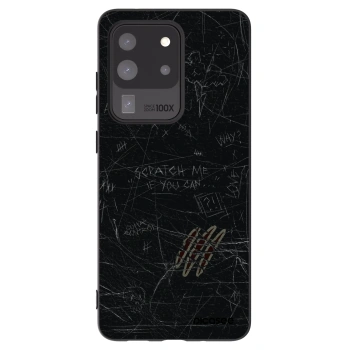 Picasee Μαύρη θήκη σιλικόνης για Samsung Galaxy S20 Ultra 5G G988F - SCRATCH