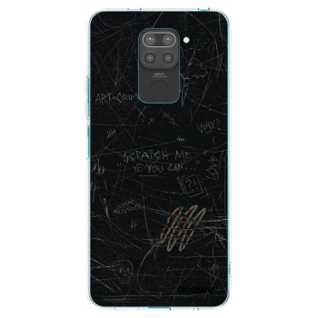 Picasee Μαύρη θήκη σιλικόνης για Xiaomi Redmi Note 9 - SCRATCH