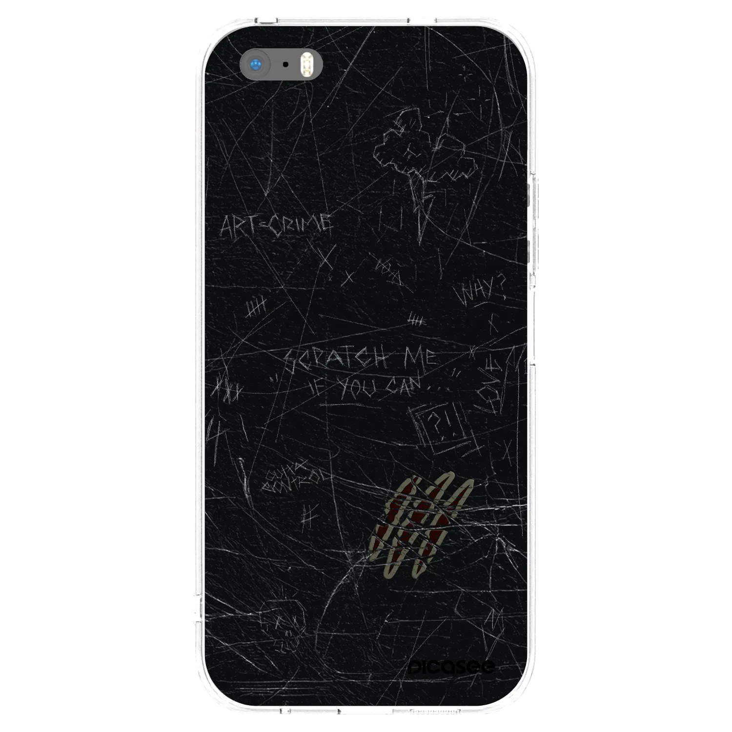 Picasee διαφανής θήκη σιλικόνης Apple iPhone 5/5S/SE - SCRATCH