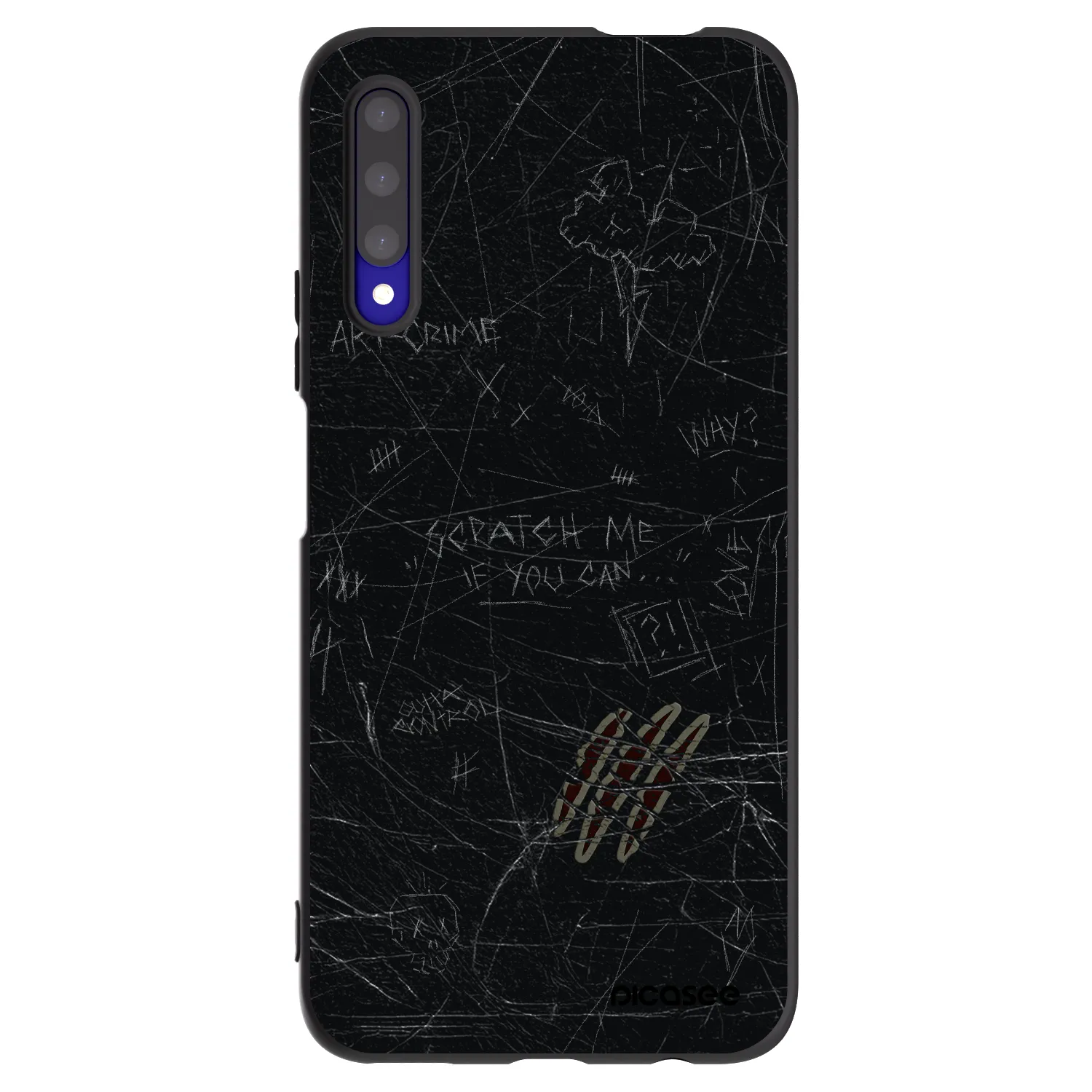 Picasee Μαύρη θήκη σιλικόνης για Honor 9X Pro - SCRATCH