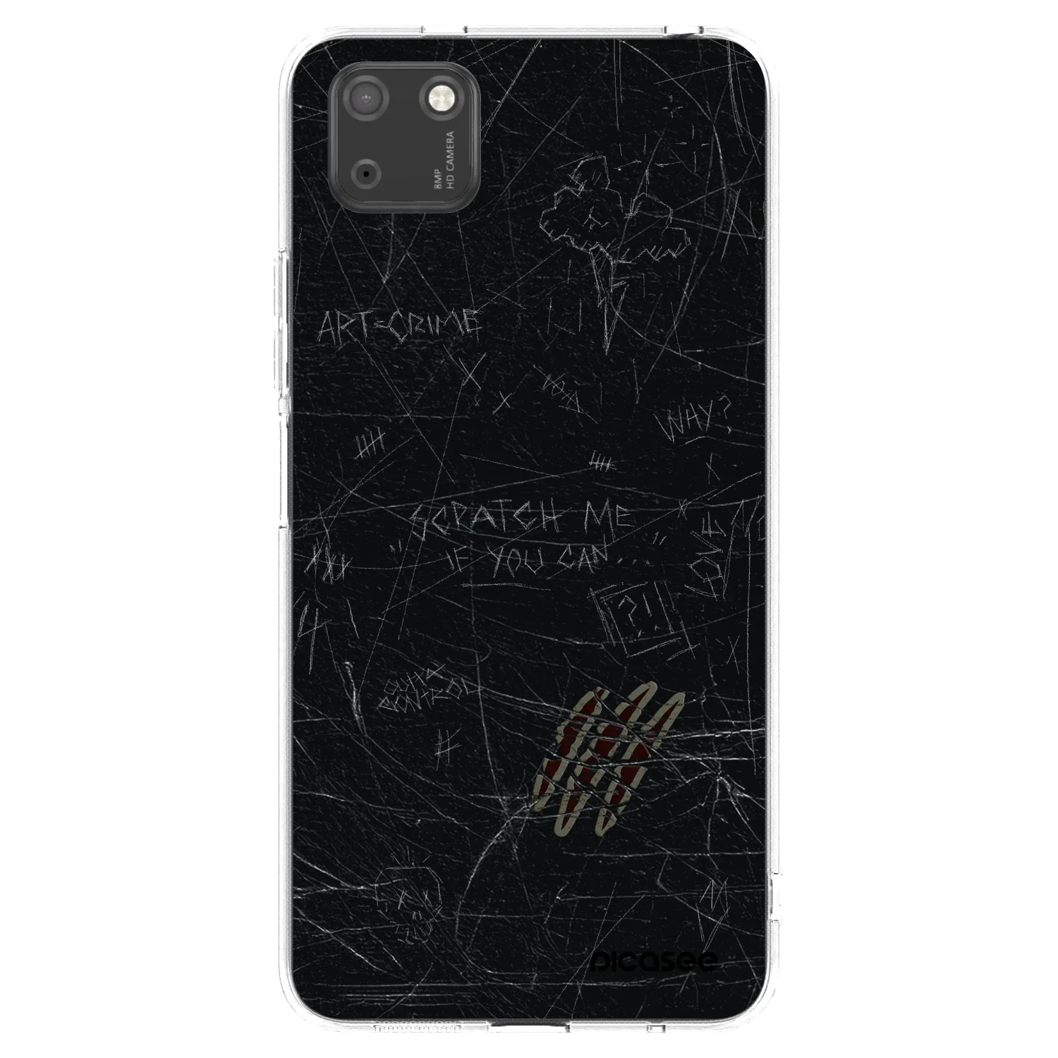 Picasee διαφανής θήκη σιλικόνης Huawei Y5P - SCRATCH