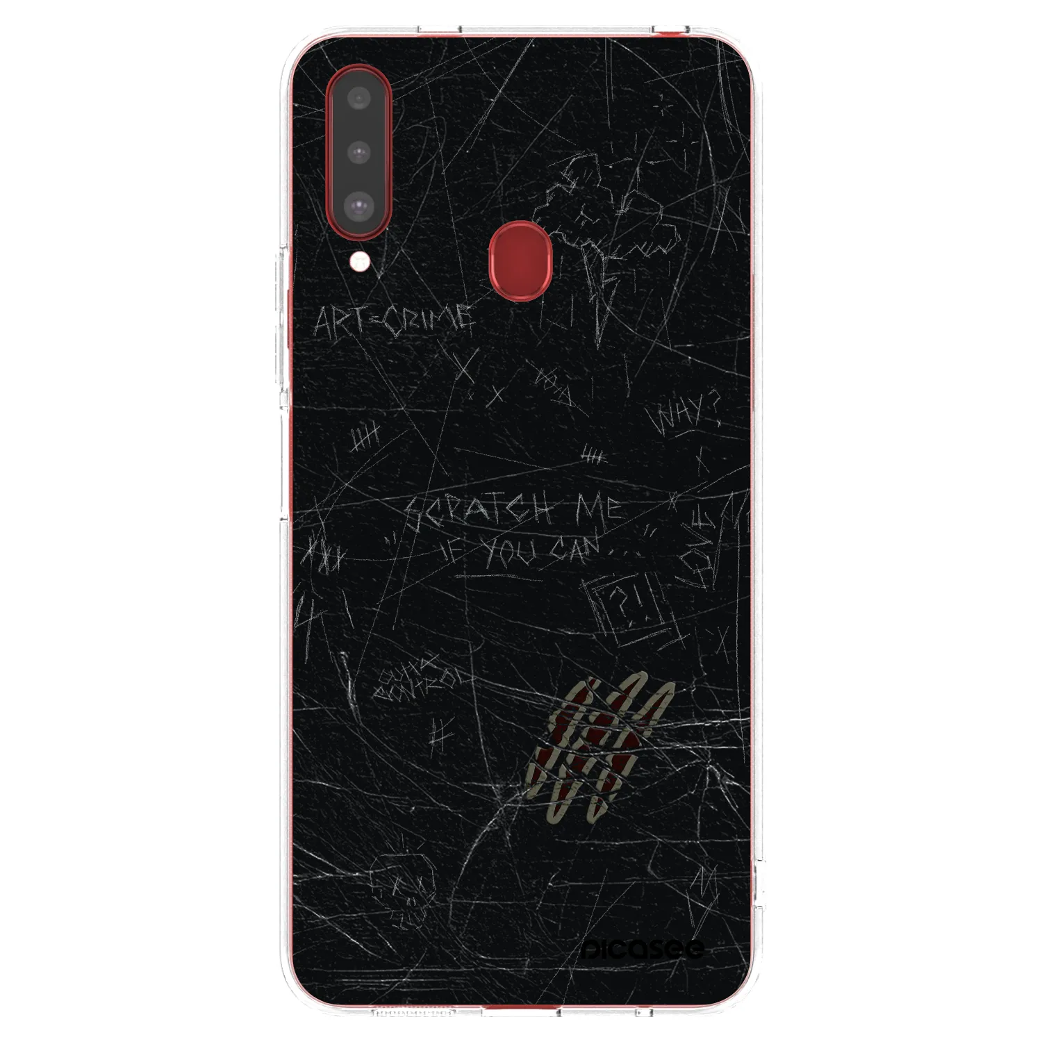 Picasee διαφανής θήκη σιλικόνης Samsung Galaxy A20s - SCRATCH