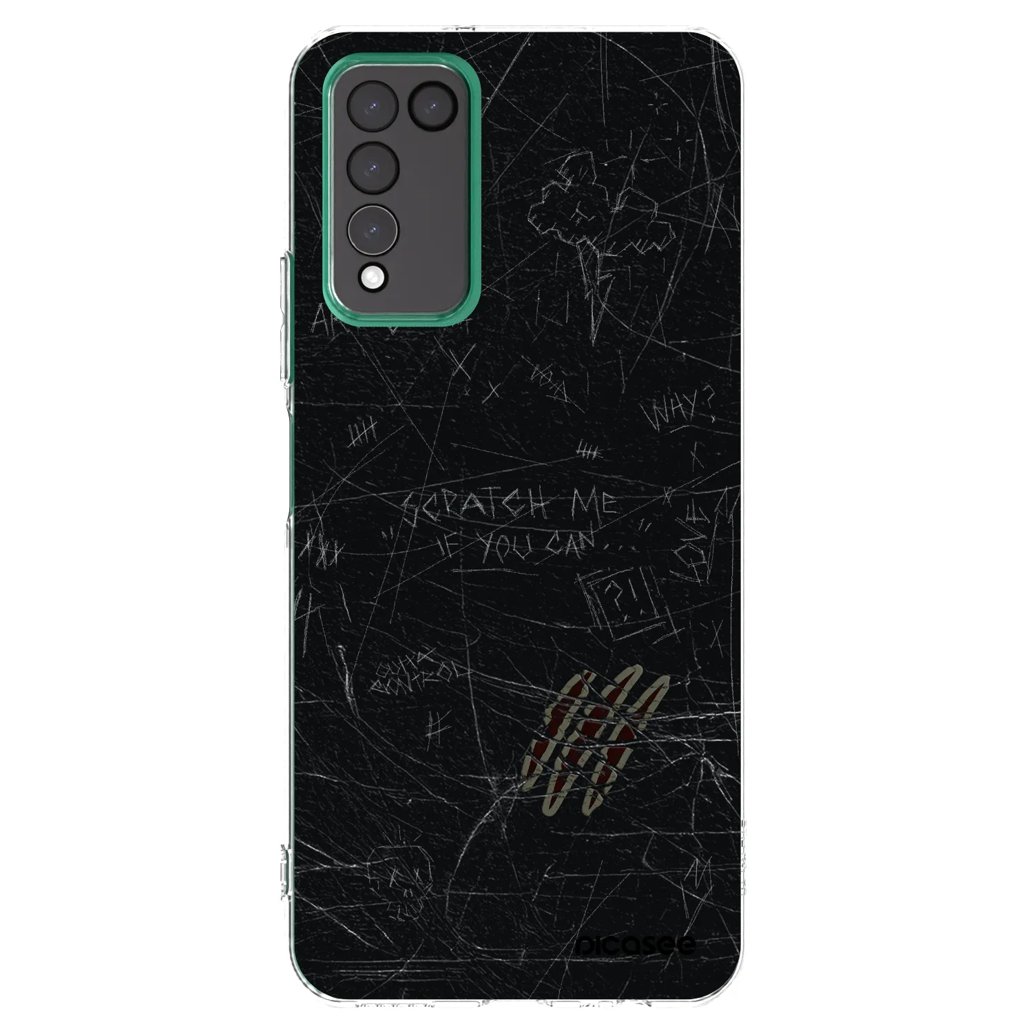 Picasee διαφανής θήκη σιλικόνης Honor 10X Lite - SCRATCH