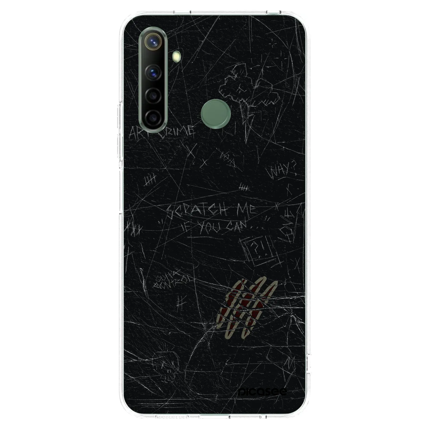 Picasee διαφανής θήκη σιλικόνης Realme 6i - SCRATCH