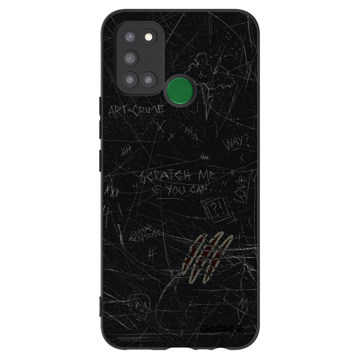 Picasee Μαύρη θήκη σιλικόνης για Realme 7i - SCRATCH