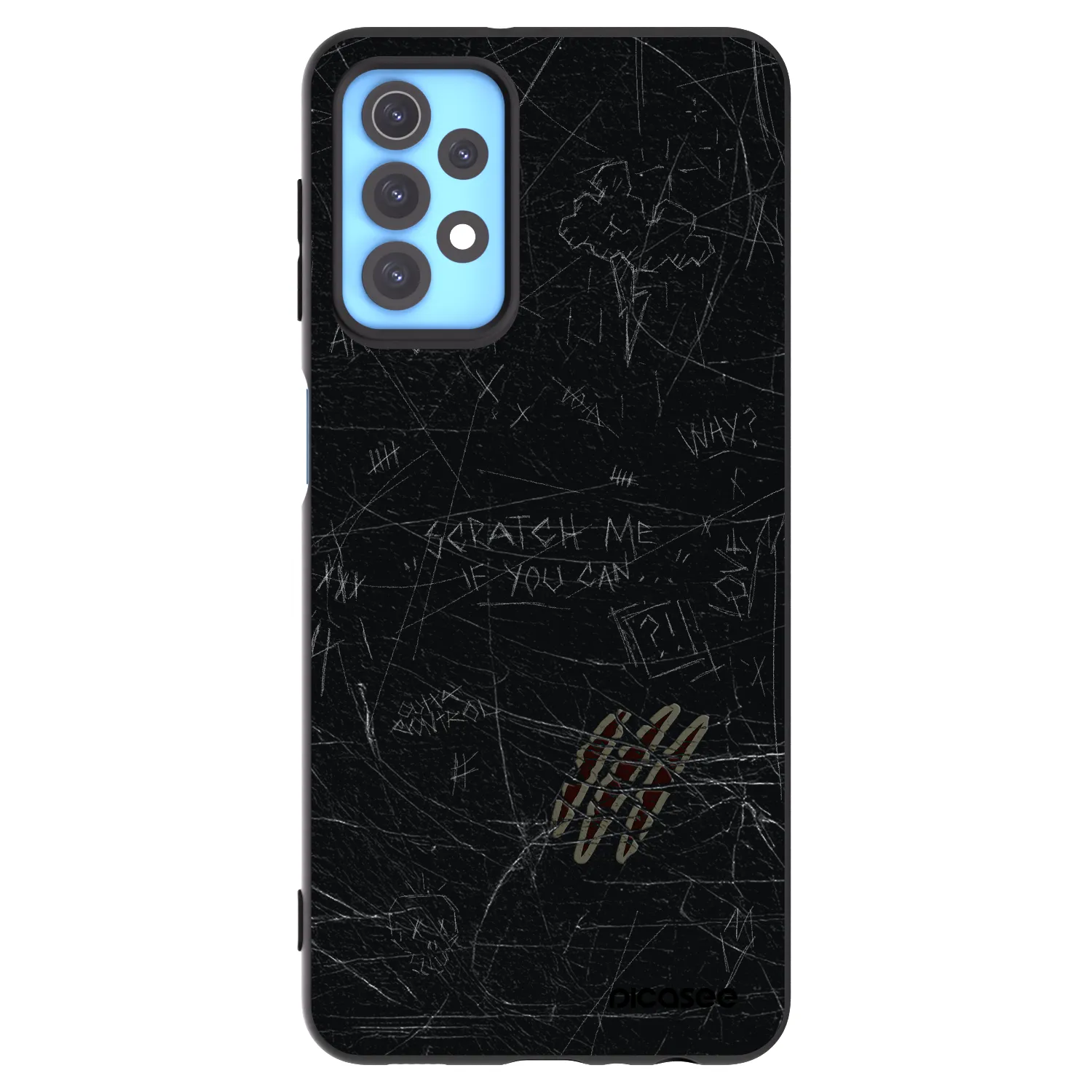 Picasee Μαύρη θήκη σιλικόνης για Samsung Galaxy A32 4G SM-A325F - SCRATCH