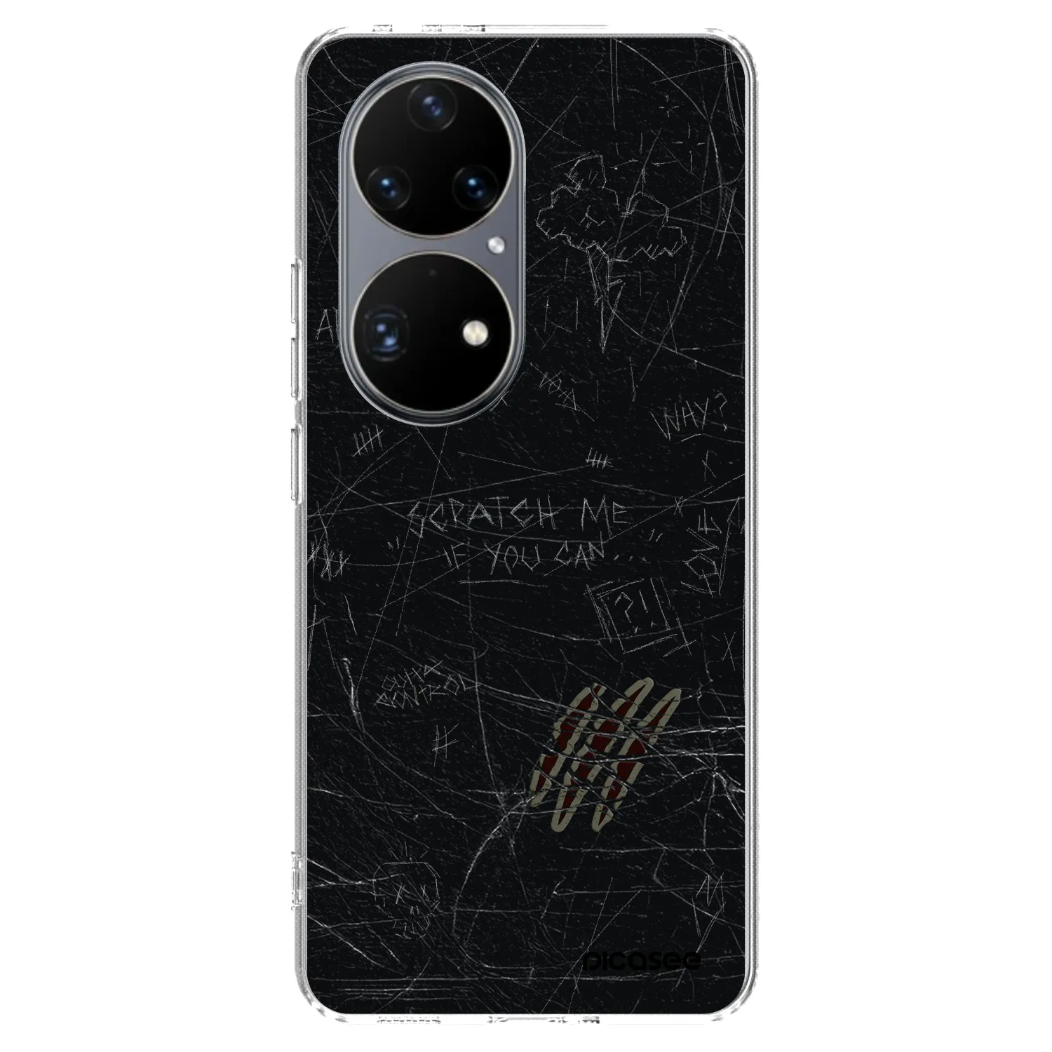 Picasee διαφανής θήκη σιλικόνης Huawei P50 - SCRATCH