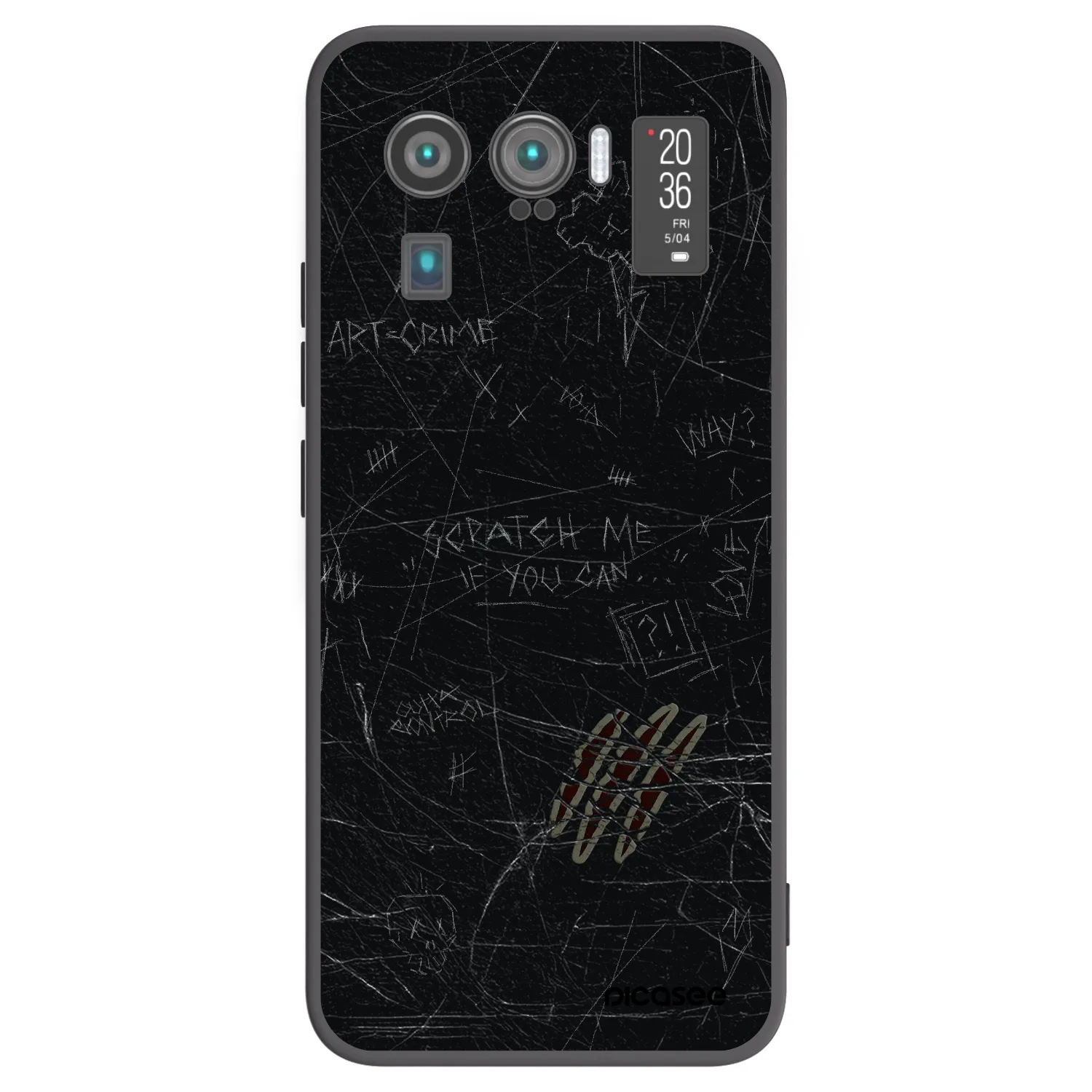 Picasee Μαύρη θήκη σιλικόνης για Xiaomi Mi 11 Ultra - SCRATCH