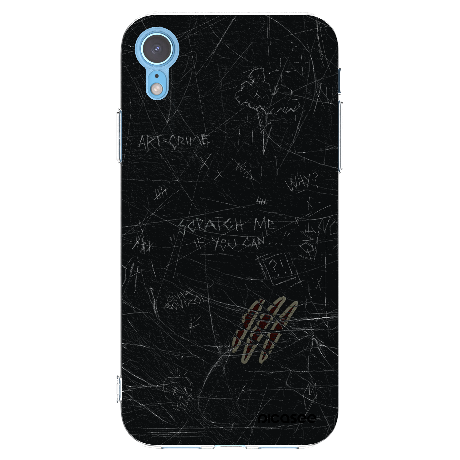 Picasee διαφανής θήκη σιλικόνης Apple iPhone XR - SCRATCH
