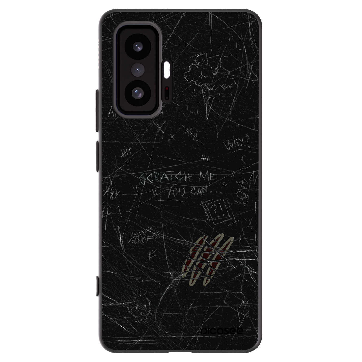 Picasee Μαύρη θήκη σιλικόνης για Xiaomi 11T Pro - SCRATCH