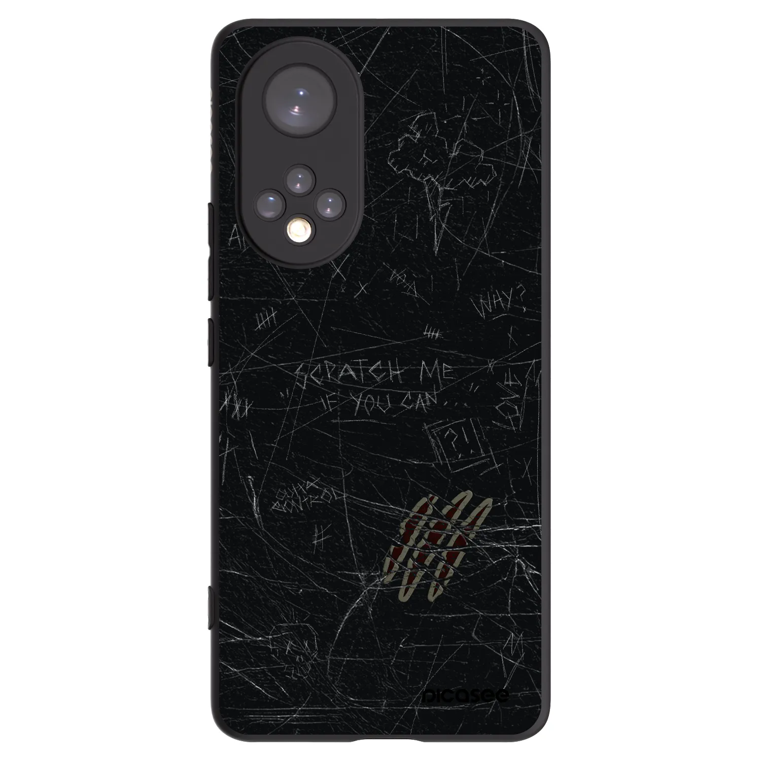 Picasee Μαύρη θήκη σιλικόνης για Huawei Nova 9 - SCRATCH