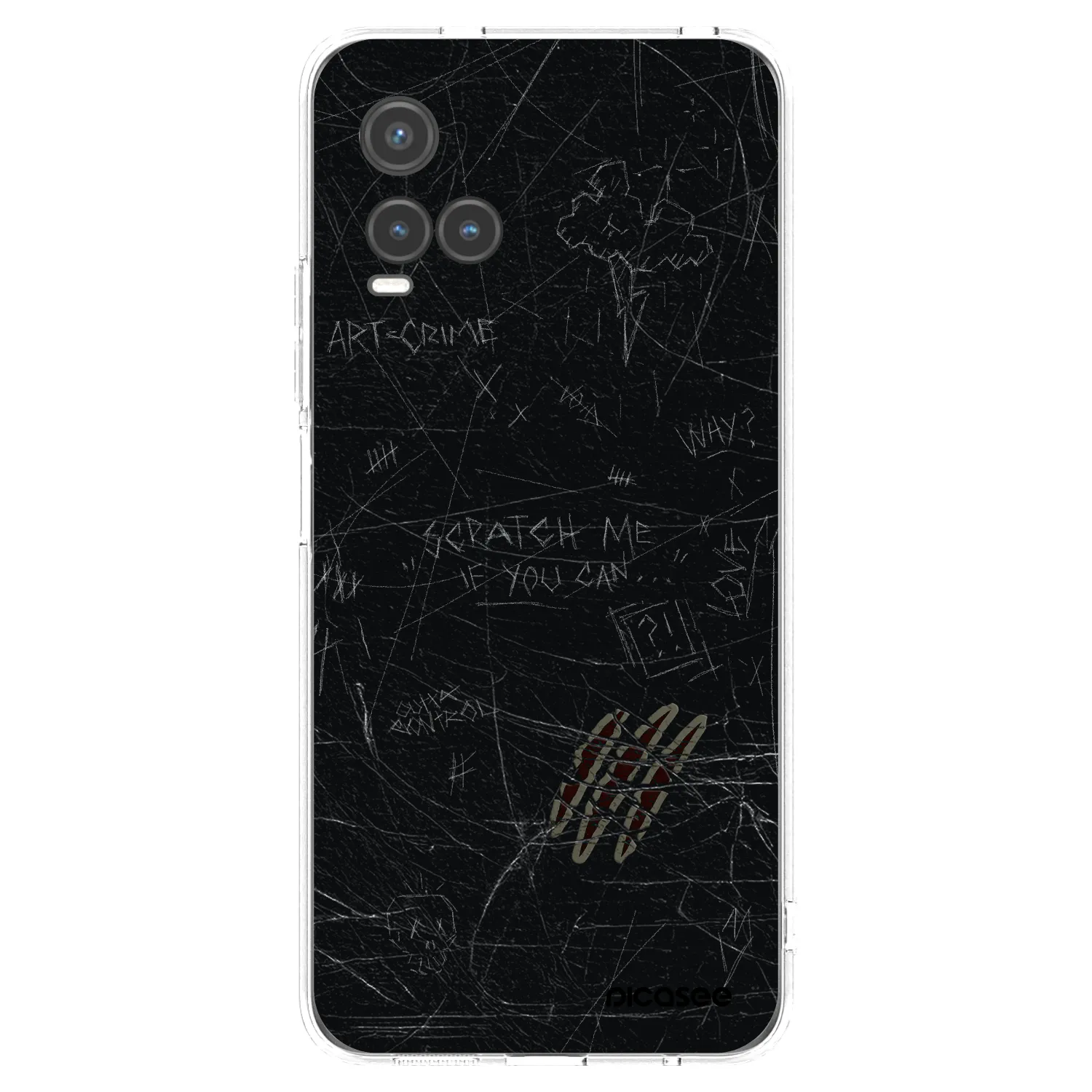 Picasee διαφανής θήκη σιλικόνης Vivo Y33s - SCRATCH
