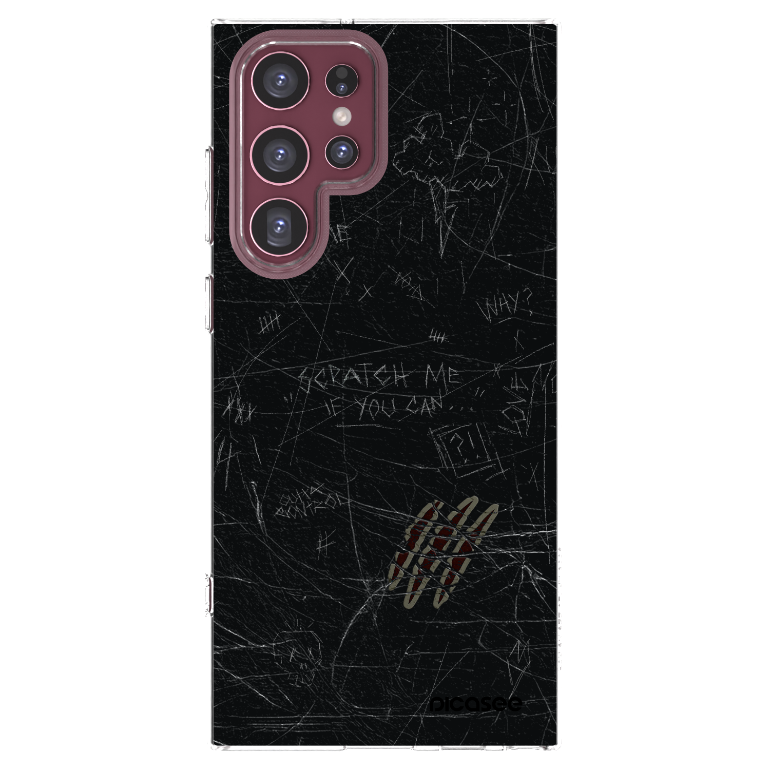 Picasee διαφανής θήκη σιλικόνης Samsung Galaxy S22 Ultra 5G - SCRATCH