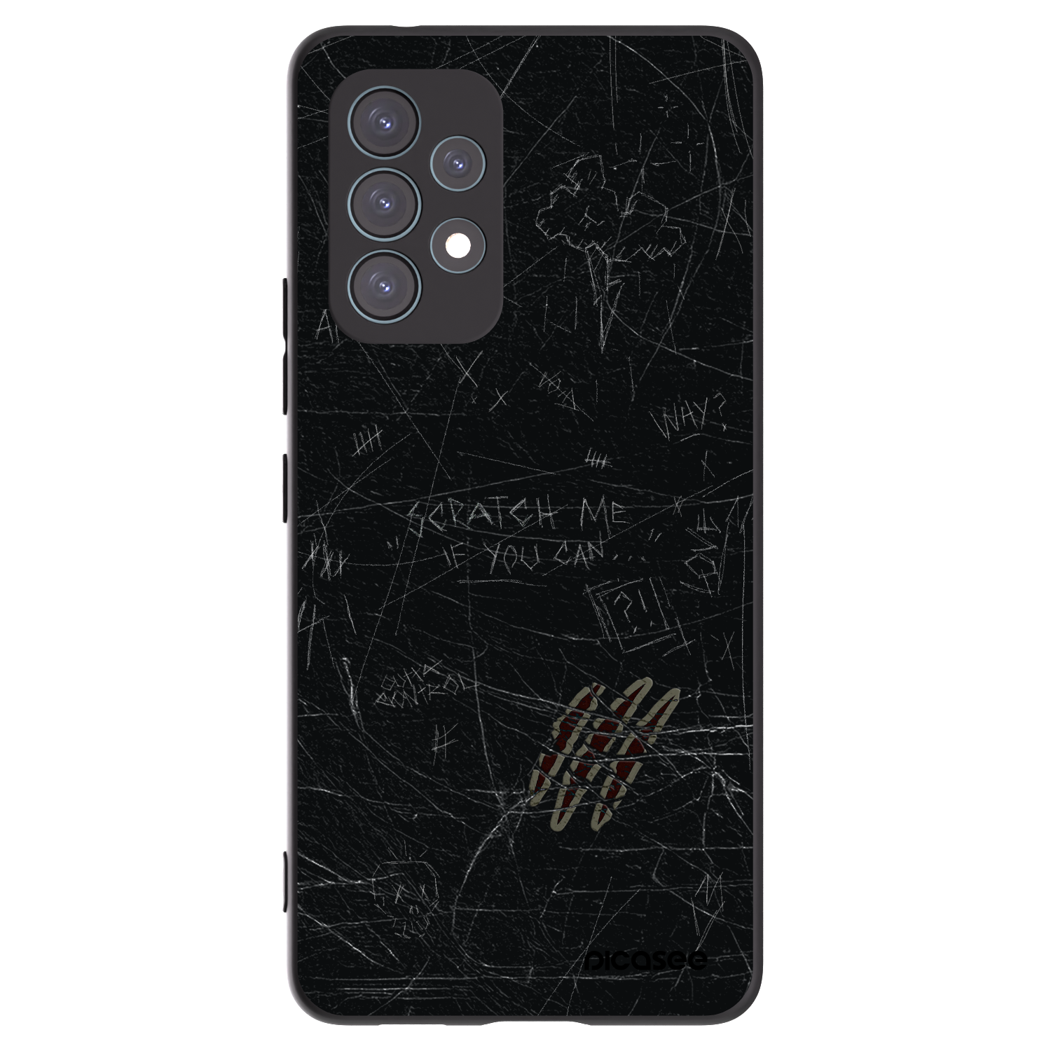 Picasee Μαύρη θήκη σιλικόνης για Samsung Galaxy A53 5G A536 - SCRATCH