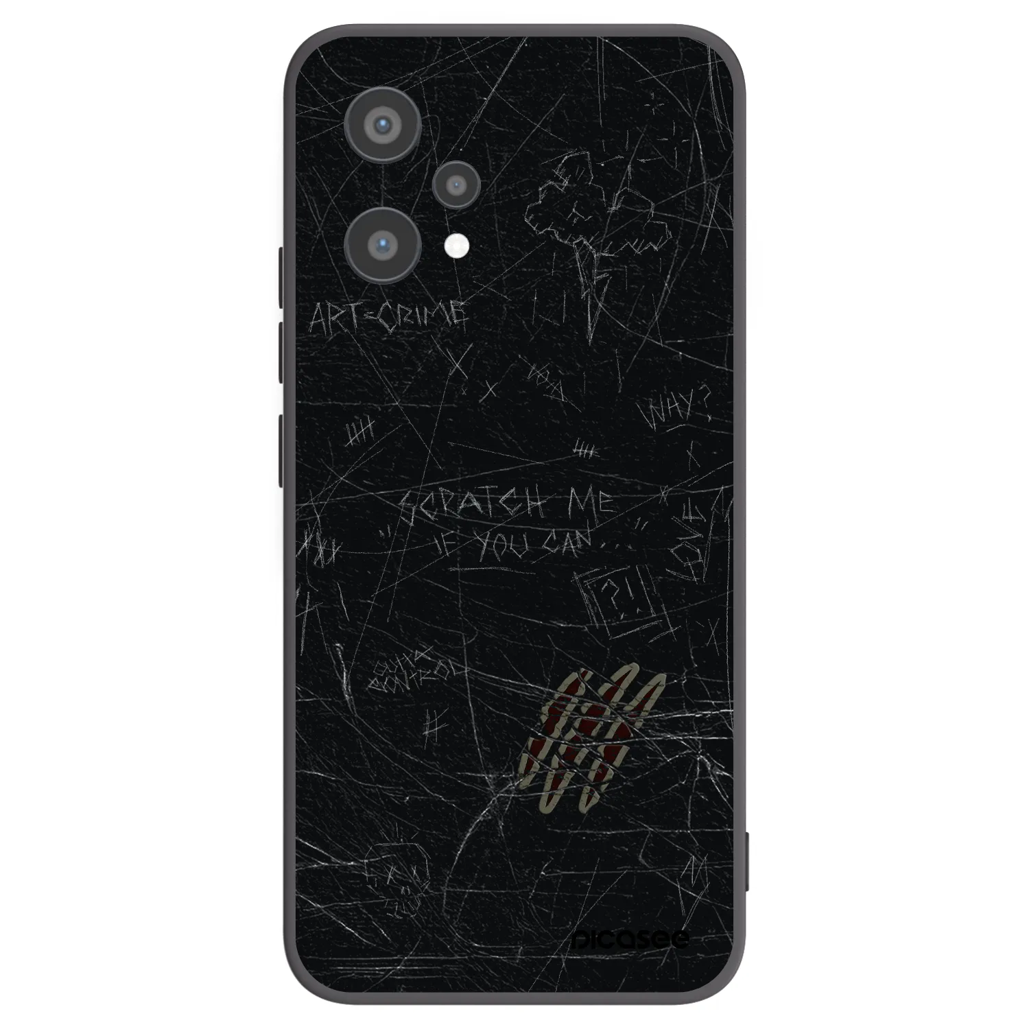 Picasee Μαύρη θήκη σιλικόνης για Realme 9 Pro 5G - SCRATCH