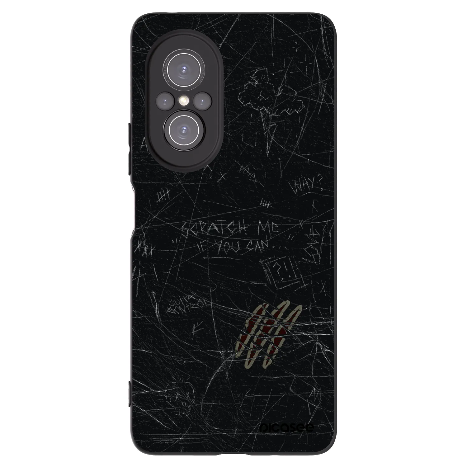 Picasee Μαύρη θήκη σιλικόνης για Huawei Nova 9 SE - SCRATCH