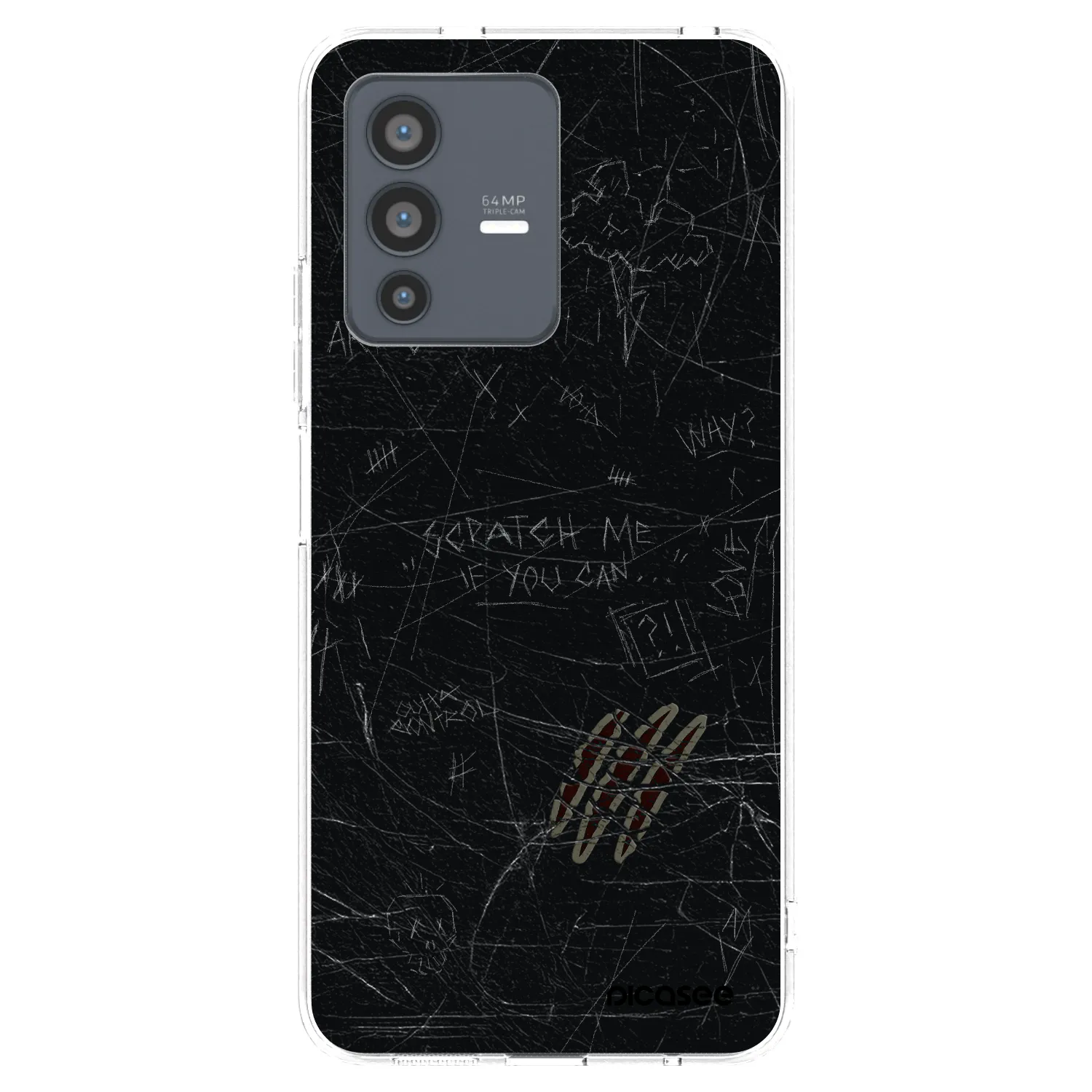 Picasee διαφανής θήκη σιλικόνης Vivo V23 5G - SCRATCH