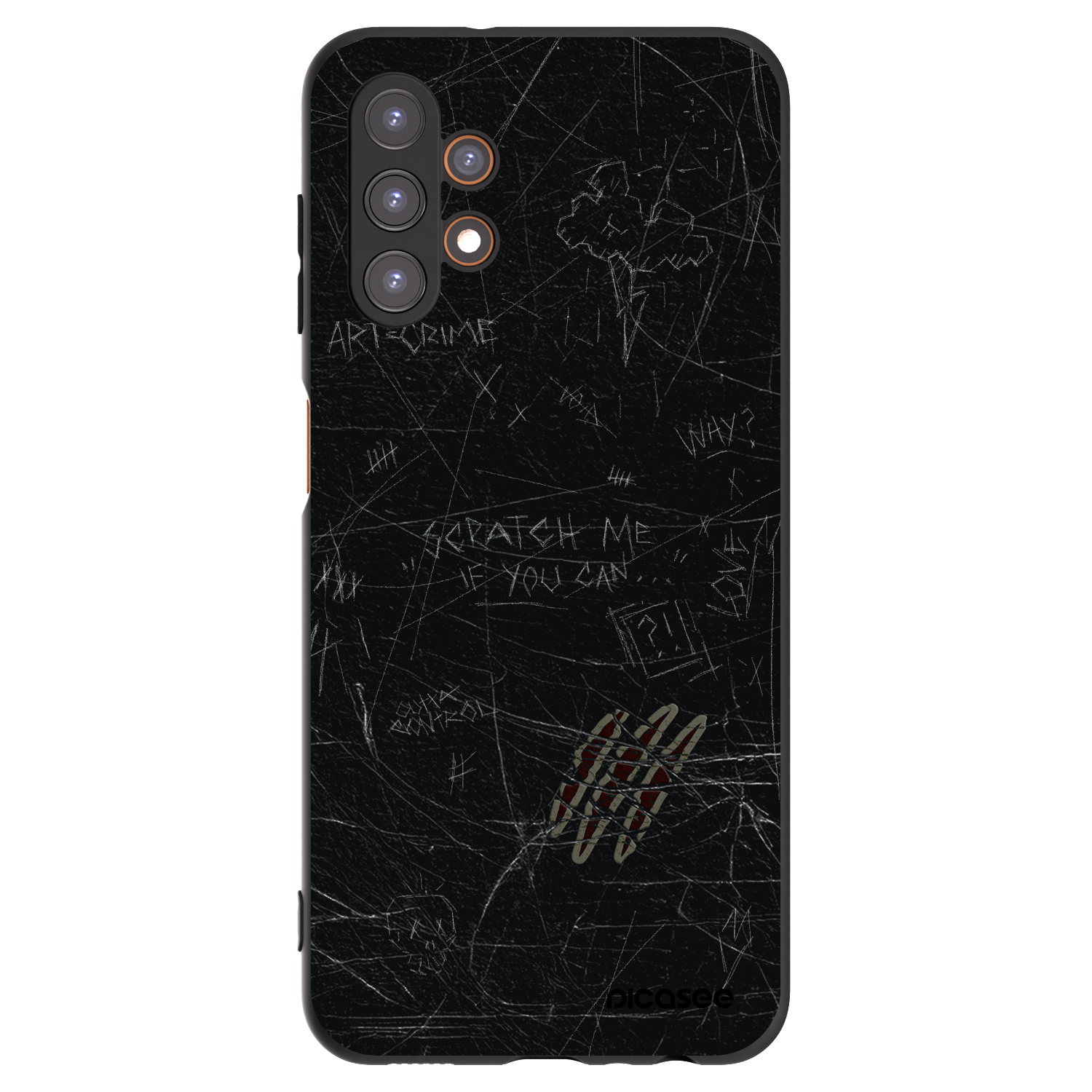 Picasee Μαύρη θήκη σιλικόνης για Samsung Galaxy A13 4G A135 - SCRATCH