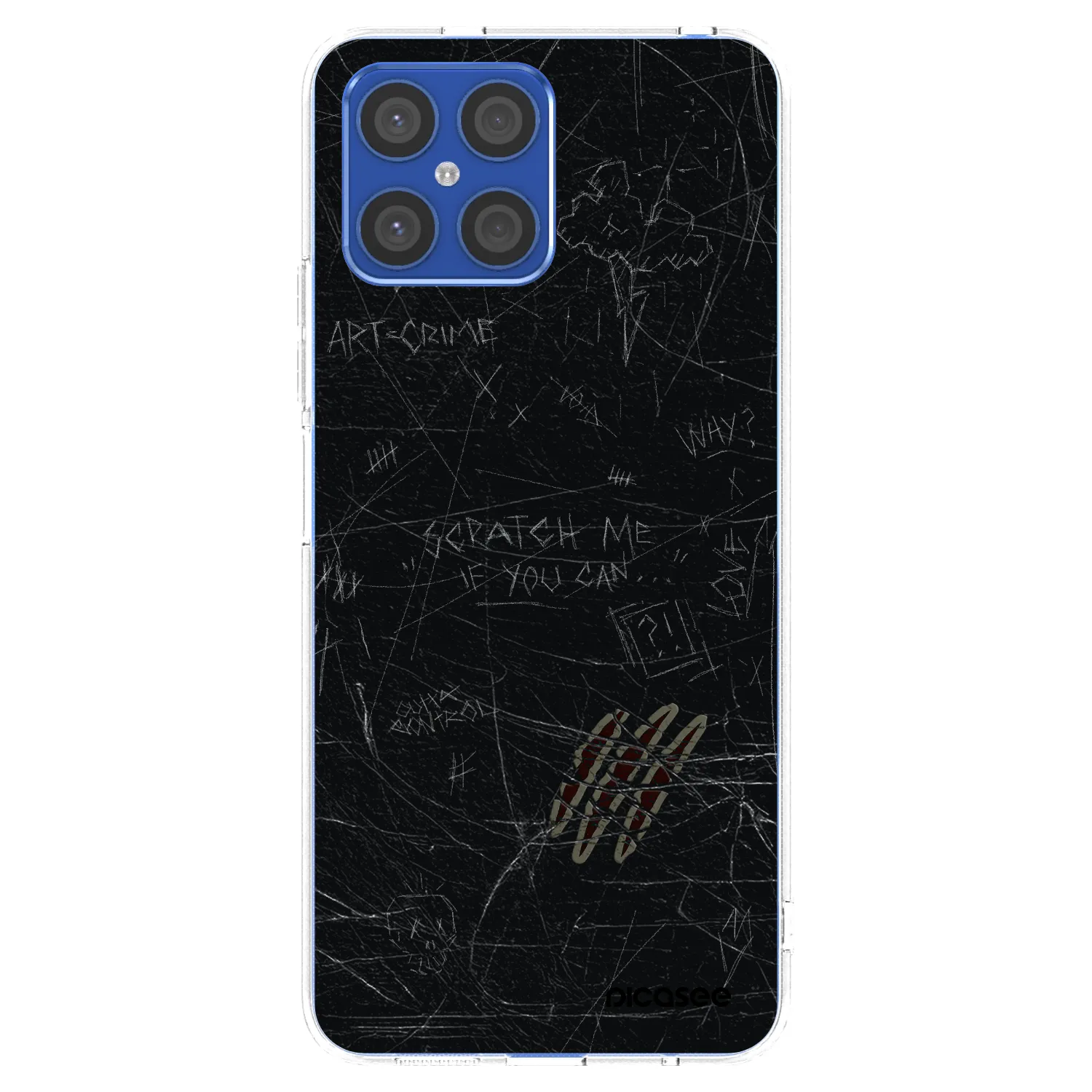 Picasee διαφανής θήκη σιλικόνης Honor X8 4G - SCRATCH
